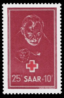 25+ 10 Fr Briefmarke: Rotes Kreuz