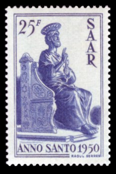 25 Fr Briefmarke: Heiliges Jahr, Anno Santo 1950