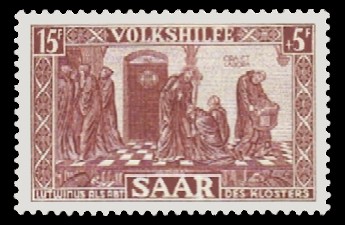 15+ 5 Fr Briefmarke: Volkshilfe, Lutwinus-Legende