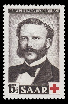 15+ 5 Fr Briefmarke: 125. Geburtstag Henry Dunant
