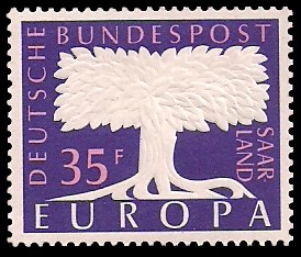 35 Fr Briefmarke: Europamarke