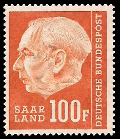 100 Fr Briefmarke: Bundespräsident Prof. Dr. Theodor Heuss