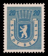 20 Pf Briefmarke: Freimarken Berliner Bär