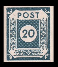 20 Pf Briefmarke: Ziffernserie II