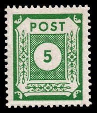 5 Pf Briefmarke: Ziffernserie V