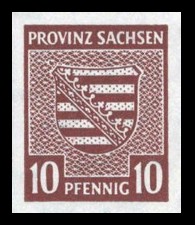 10 Pf Briefmarke: Wappenserie II, Provinzwappen