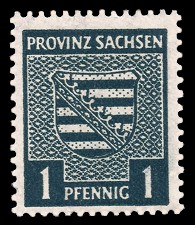 1 Pf Briefmarke: Wappenserie III, Provinzwappen
