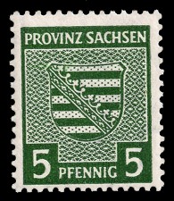5 Pf Briefmarke: Wappenserie III, Provinzwappen