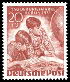 20 + 2 Pf Briefmarke: Tag der Briefmarke 20 + 2 Pf Briefmarke: Tag der Briefmarke