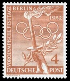 4 Pf Briefmarke: Vorolympische Festtage 4 Pf Briefmarke: Vorolympische Festtage