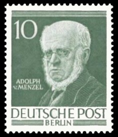 10 Pf Briefmarke: Berühmte Männer aus der Geschichte Berlins