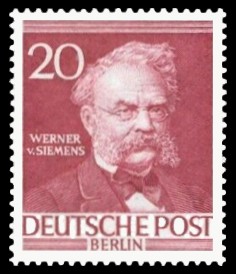 20 Pf Briefmarke: Berühmte Männer aus der Geschichte Berlins 20 Pf Briefmarke: Berühmte Männer aus der Geschichte Berlins