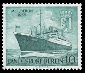 10 Pf Briefmarke: MS Berlin