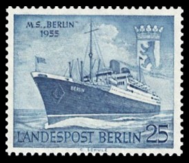 25 Pf Briefmarke: MS Berlin