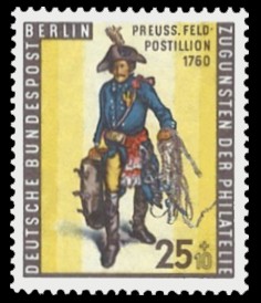 25 + 10 Pf Briefmarke: Tag der Briefmarke