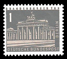 1 Pf Briefmarke: Berliner Bauten 1 Pf Briefmarke: Berliner Bauten
