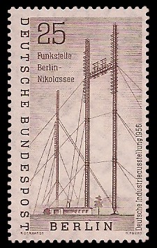 25 Pf Briefmarke: Deutsche Industrieausstellung 1956 25 Pf Briefmarke: Deutsche Industrieausstellung 1956