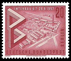 20 Pf Briefmarke: Interbau