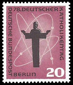 20 Pf Briefmarke: 78. Deutscher Katholikentag 20 Pf Briefmarke: 78. Deutscher Katholikentag
