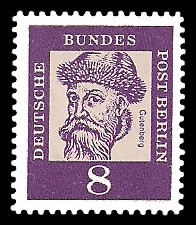 8 Pf Briefmarke: Bedeutende Deutsche 8 Pf Briefmarke: Bedeutende Deutsche