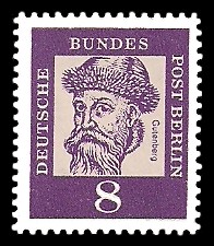 8 Pf Briefmarke: Bedeutende Deutsche