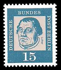 15 Pf Briefmarke: Bedeutende Deutsche