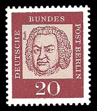 20 Pf Briefmarke: Bedeutende Deutsche 20 Pf Briefmarke: Bedeutende Deutsche