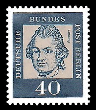 40 Pf Briefmarke: Bedeutende Deutsche