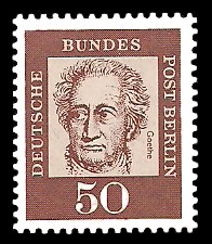50 Pf Briefmarke: Bedeutende Deutsche 50 Pf Briefmarke: Bedeutende Deutsche