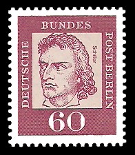 60 Pf Briefmarke: Bedeutende Deutsche 60 Pf Briefmarke: Bedeutende Deutsche