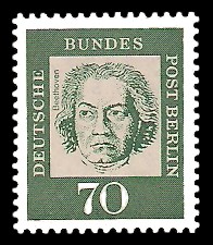 70 Pf Briefmarke: Bedeutende Deutsche 70 Pf Briefmarke: Bedeutende Deutsche