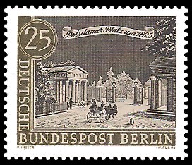 25 Pf Briefmarke: Stadtansicht Alt-Berlin 25 Pf Briefmarke: Stadtansicht Alt-Berlin
