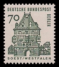 70 Pf Briefmarke: Deutsche Bauwerke