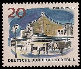 20 Pf Briefmarke: Neues Berlin 20 Pf Briefmarke: Neues Berlin