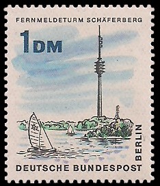 1 DM Briefmarke: Neues Berlin 1 DM Briefmarke: Neues Berlin