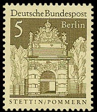 5 Pf Briefmarke: Deutsche Bauwerke 5 Pf Briefmarke: Deutsche Bauwerke