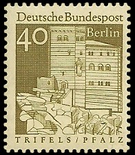 40 Pf Briefmarke: Deutsche Bauwerke