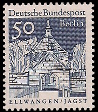 50 Pf Briefmarke: Deutsche Bauwerke