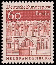 60 Pf Briefmarke: Deutsche Bauwerke