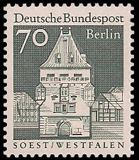 70 Pf Briefmarke: Deutsche Bauwerke