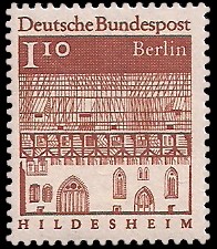 1,10 DM Briefmarke: Deutsche Bauwerke