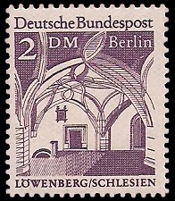 2 DM Briefmarke: Deutsche Bauwerke 2 DM Briefmarke: Deutsche Bauwerke