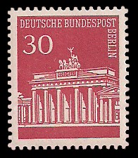 30 Pf Briefmarke: Brandenburger Tor