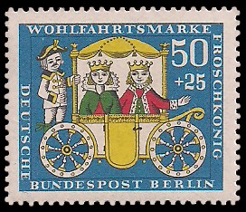50 + 25 Pf Briefmarke: Wohlfahrtsmarke 1966, Froschkönig 50 + 25 Pf Briefmarke: Wohlfahrtsmarke 1966, Froschkönig