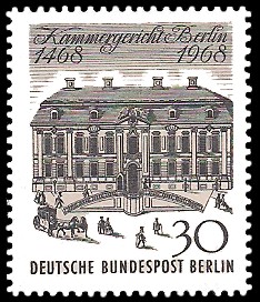 30 Pf Briefmarke: 500 Jahre Kammergericht Berlin