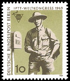 10 Pf Briefmarke: IPTT Weltkongress 1969