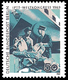 50 Pf Briefmarke: IPTT Weltkongress 1969