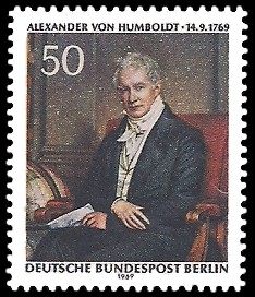 50 Pf Briefmarke: 200.Geburtstag A.v.Humboldt 50 Pf Briefmarke: 200.Geburtstag A.v.Humboldt