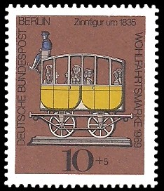 10 + 5 Pf Briefmarke: Wohlfahrtsmarke 1969, Zinnfiguren