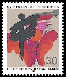 30 Pf Briefmarke: Berliner Festwochen 30 Pf Briefmarke: Berliner Festwochen